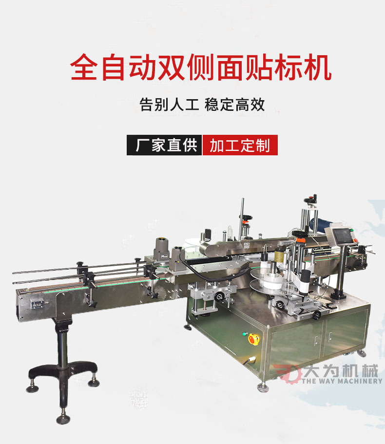 全自動雙側(cè)面貼標(biāo)機(圖1)